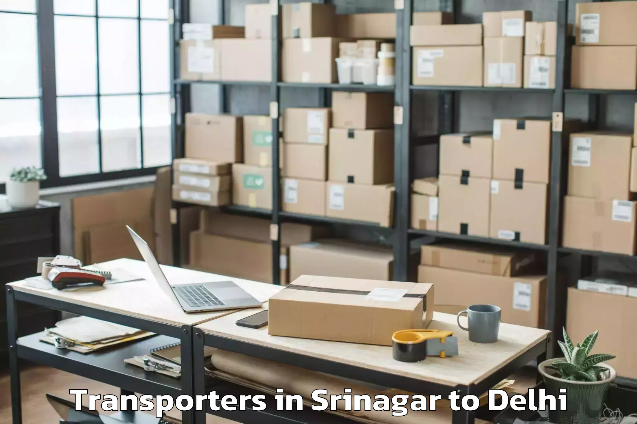 Book Srinagar to Shahdara Transporters Online